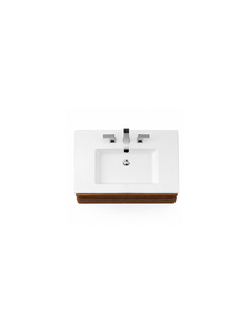 Modern Wooden <b>Bathroom</b> Vanity Cabinet with Minimalist Design and White Ceramic Sink <b>Furniture</b> for Home Hotel and Apartment - Product Image 3