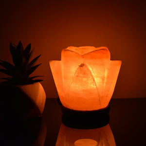 Lámpara de Sal Rosa en Forma de Flor, Iluminación Elegante para Bienestar, Proveedor de Exportación, Gran Demanda Mundial - Product Image 5