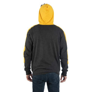 Sudadera con capucha de invierno para hombre, 100% algodón, tejido personalizado, con cremallera, corte regular, servicio OEM, bolsillo, forro polar sólido, transpirable, venta al por mayor 2026 - Product Image 3