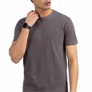 T-shirt décontracté pour homme, 100% coton, col rond, couleur unie, manches courtes, respirant, séchage rapide, coupe classique, personnalisable - Product Image 3