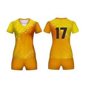 Uniformes de volley-ball en gros, en tissu polyester et élasthanne, conçus pour le confort, la flexibilité et la durabilité dans les ligues américaines. - Product Image 1