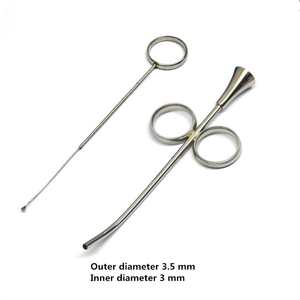 Seringue et injecteur pour greffe d'os courbés 3 mm, instruments d'implantation manuels en acier inoxydable réutilisables, sans rouille, CE MOL Classe I SurgiRight - Product Image 6