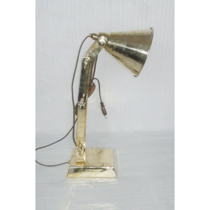 Lámpara de escritorio vintage de latón con brazo oscilante ajustable, lámpara de mesa metálica para oficina, lectura, luz de trabajo retro industrial, decoración del hogar, estudio. - Product Image 2