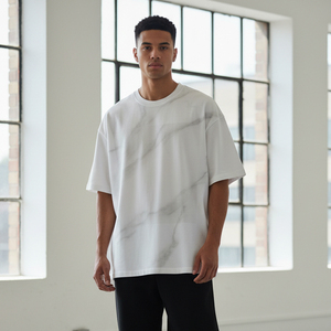 T-shirt Homme Oversize Vintage Délavé en Coton de Haute Qualité 100% Coton, Style Streetwear, Impression Personnalisée, Vente en Gros - Product Image 5