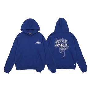 Sweat à capuche pour homme en coton 100% personnalisé en usine, style vintage imprimé pour l'hiver, impression en relief de haute qualité - Product Image 1