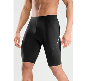 Unisex Breathable 3D <b>Padded</b> <b>Cycling</b> <b>Shorts</b> with Zippered Pockets Spandex/Cotton 220g Fabric - Product Image 2