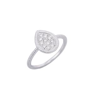 เครื่องประดับหรูหราธรรมชาติรอบแหวนเพชร14พันของแข็งสีขาวทองอัญมณีแหวนเครื่องประดับผู้หญิงแฮนด์เมดขายส่งเครื่องประดับของขวัญ - Product Image 1