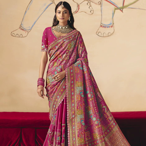 Collection de saris en soie pour mariage en gros – Vêtements ethniques luxueux et légers avec des motifs élégants et des détails raffinés - Product Image 1