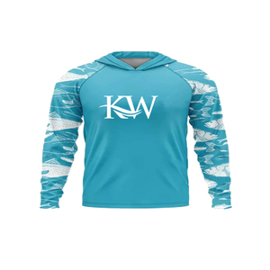 Custom Adults Fishing Clothing Hoodie Men <b>Sunscreen</b> UPF 50+ Quick Dry Long Sleeve Face Cover Shirt Breathable 100% Polyester - Product Image 5