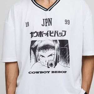 เสื้อยืดทรงบ็อกซี่ แขนสั้น พิมพ์ลาย สไตล์ลำลอง สตรีทแวร์ ผ้าฝ้าย ทรงหลวม โอเวอร์ไซส์ สำหรับผู้ชาย - Product Image 3