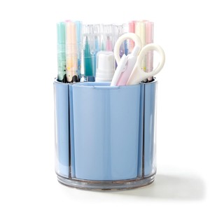 Bamboo Wood <b>Rotating</b> Pen Holder Multi-Compartment <b>Desk</b> Organizer Wholesale - Product Image 6