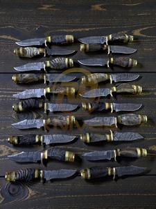 Lote de 20 Cuchillos de Caza Profesionales de Acero de Damasco Hechos a Mano de Alta Calidad con Mango de Cuerno de Carnero, Servicio OEM Disponible, 3 Años de Garantía - Product Image 3