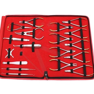 Juego de Instrumentos de Ortodoncia Compuestos Accuram, Kit de Alicates Dentales, Herramientas de Ortodoncia de Acero Inoxidable, Estuche Profesional - Product Image 1