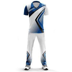 Maillot de cricket personnalisé 100 % coton, impression numérique, blocs de couleur, séchage rapide, sangle réglable, taille élastique, manches courtes, pour équipe - Product Image 3