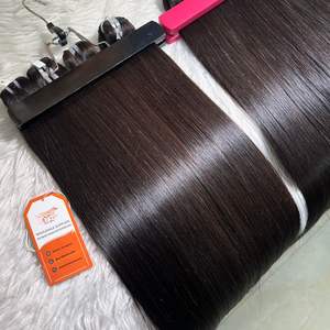 Extensiones rectas de hueso Premium Aspecto natural Paquetes de cabello humano de doble estiramiento Remy Cabello virgen Cutícula alineada Mejor precio - Product Image 6