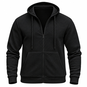 Sudaderas con Capucha Completamente Personalizables al por Mayor (ODM/OEM), 100% Algodón, Estilo Casual, con Cierre Completo y Logotipo Impreso Personalizado para Hombres y Mujeres - Product Image 4