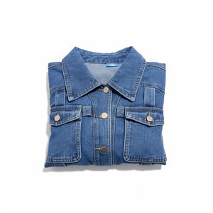 Chaquetas Vaqueras Estampadas para Mujer, Nueva Moda, Chaqueta Vaquera de Lona y Piel de Oveja, Alta Calidad, Superventas, Tendencia, OEM - Product Image 6