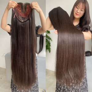 Alta calidad HD para encaje Frontal Color negro natural hueso recto pelucas al por mayor proveedor de extensiones de cabello humano - Product Image 2