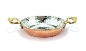 Poêle en cuivre artisanal alvéolée, poêle à omelettes, poêle à frire, poêle à griller 14-27 cm, étamée - Product Image 2