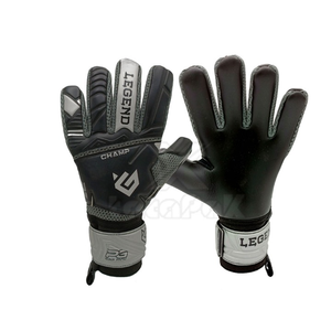 Gants de gardien de but en cuir professionnels personnalisés, haute qualité, respirants, antidérapants, à doigts complets pour le football - Product Image 1