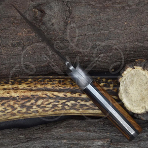 มีดบุชคราฟท์ดามัสกัส ด้ามไม้โรสวูด พร้อมปลอกใส่แบบแนวนอน - Product Image 5