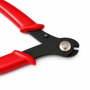 MANAN INSTRUMENTS MI-JSC-731 Pince à bijoux en acier inoxydable à poignée rouge, mâchoires en métal noir pour la fabrication de colliers, coupe précise - Product Image 2