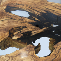 Table à manger moderne en bois massif et résine époxy, pieds en métal doré, rectangulaire, faite à la main, mobilier de salle à manger 6 places, atelier d'assemblage