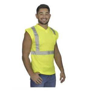 Chaleco de Seguridad Amarillo de Alta Visibilidad para Hombre con Franjas Reflectantes para Ropa de Trabajo - Product Image 1