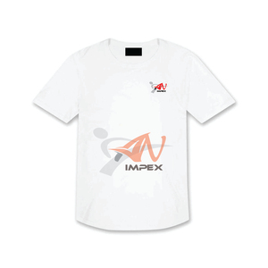 Camiseta Blanca Lisa de Cuello Redondo para Hombre, 100% Algodón, Personalizada al por Mayor - Product Image 1