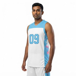 Maillot de basket-ball pour hommes, entraînement sportif, fabricant OEM en gros, maillot de basket-ball sans manches en polyester pour hommes - Product Image 6