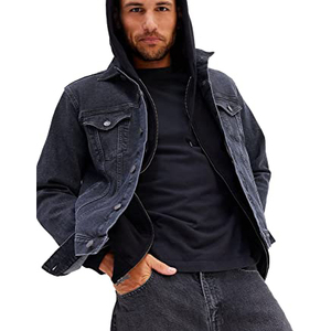 Turn <b>Down</b> Collar High Quality Canvas Denim Jacket for Men OEM Street Casual Style Hot Selling Jean Jacket from Pakistan - Product Image 6