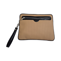 100% Premium-Qualität Echtes Kuhleder Business Laptop-Hülle Tasche Anpassbare Farbe Logo Modernes Perforiertes Design YKK-Reißverschluss