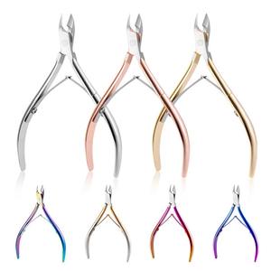 Cortacutículas Profesional de Acero Inoxidable con Hoja Curva de 10 cm y Color Degradado, Herramienta de Pedicura para Eliminar Piel Muerta de los Dedos - Product Image 1