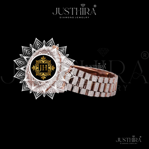 Montre personnalisable de luxe pour homme, style hip-hop, bracelet en acier inoxydable, cadran 41 mm, diamants Moissanite VVS mélangés, mouvement à quartz - Product Image 4