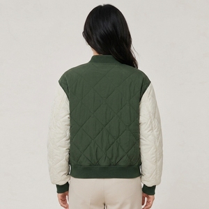 <b>Women</b> Bomber <b>Jacket</b> High Quality <b>Women</b> Bomber <b>Jacket</b> Lightweight Casual Fashion Outerwear Smooth Polyester Fabric <b>Zip</b> <b>Up</b> Design - Product Image 2