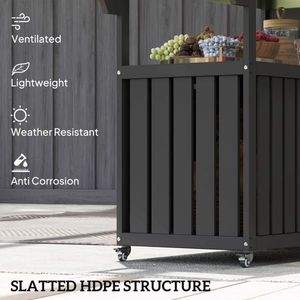 Carrello Pieghevole in Acciaio, Pratico Carrello Bar per Campeggio, Escursionismo, Giardino, Sport, Carrello Portautensili Pieghevole, Carrello per la Spesa OEM - Product Image 3