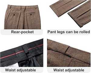 Pantalones de Vestir para Hombre, Transpirables, Nuevo Estilo OEM, Nuevo Diseño, Forro de Tela, Venta al Por Mayor, con Color, Talla y Logotipo Personalizados - Product Image 4