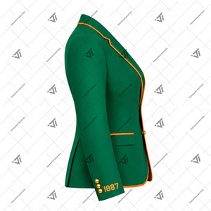 Chaqueta Blazer de Mujer con Ribete de la Universidad Florida A&M, Estilo Griego, Cierre de un Solo Botón, Bordada, Formal, para Negocios, Venta al Por Mayor - Product Image 2