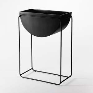 Macetas de Hierro Azul con Recubrimiento Dorado y Soporte Resistente, Perfectas para una Decoración de Jardín Elegante - Product Image 5