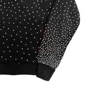Chándal Personalizado con Capucha, Informal, Ligero, Transpirable, con Logotipo Personalizado, con Pedrería, de Invierno, Color Sólido, Calidad Premium - Product Image 6