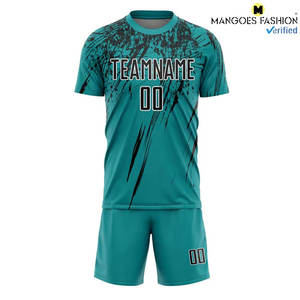 เสื้อฟุตบอลผู้ใหญ่แบบกำหนดเองได้ เสื้อฟุตบอลสั่งทำพิเศษ ชื่อ หมายเลข โลโก้ทีม คุณภาพสูง ระบายอากาศได้ดี แบบสั้น ปรับแต่งได้ - Product Image 4