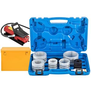 Espansore Idraulico per Tubi di Scarico 1 5/8'' - 4 1/4'' Strumento Riparazione Auto 10 T Pompe a Pedale 4 Matrici 2 Valigie Porta Attrezzi Rame Alluminio - Product Image 1