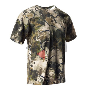 Camiseta de Caza al por Mayor para Hombre, 100% Algodón, Cuello Redondo, Logotipo OEM Personalizado, Diseño de Color Personalizado - Product Image 4