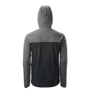 Chaqueta de Forro Polar con Capucha para Hombre, Impermeable, Cuello Alto, Cierre de Cremallera, Deportiva, para Invierno, Color Negro y Gris, Corte Regular - Product Image 5