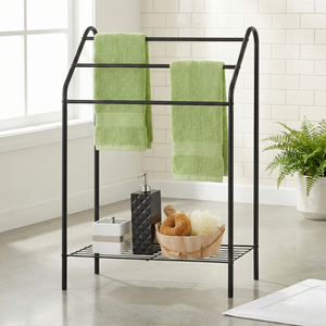ราวแขวนผ้าเช็ดตัว3รางเหล็กแบบ DIY ใช้ในห้องน้ำเครื่องทำความร้อนเฟอร์นิเจอร์บ้านผู้ผลิตโรงแรมในไต้หวันขายส่ง - Product Image 1