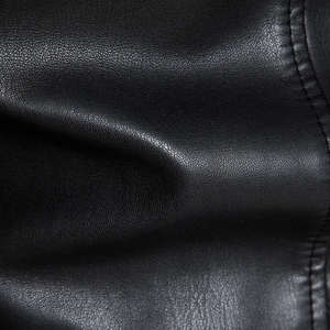 Blouson de moto en cuir de haute qualité, style décontracté printemps, col montant, imperméable, coupe-vent, écologique, respirant, pour homme - Product Image 6