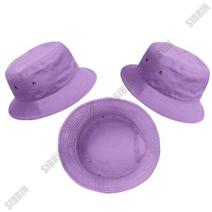 SIBRIN Custom Logo <b>Purple</b> Cotton Canvas <b>Bucket</b> <b>Hat</b> Unisex Fisherman Caps Streetwear Skateboard Outdoor Summer Sports <b>Bucket</b> Caps - Product Image 4