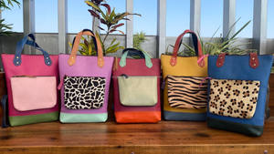 ใหม่กระเป๋าเป้สะพายหลังผ้าอ้อมหนังรีไซเคิลเปิดประทุนมีที่จับพิมพ์ลายสัตว์กระเป๋าสะพายไหล่กระเป๋าช้อปปิ้งพร้อมกระเป๋าและซิป - Product Image 4