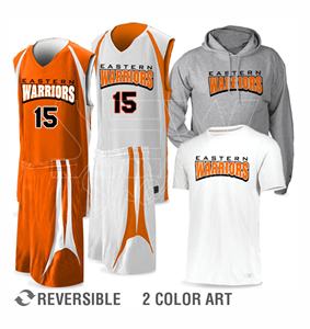 Veste d'uniforme de basket-ball multicolore Collection Drill Friendly Group Ensemble de basket-ball à motifs avec logo imprimé - Product Image 2