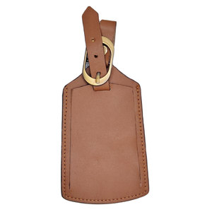 Etiquettes à bagages en cuir véritable, logo personnalisé, couleur personnalisée, MAKUM INTERNATIONAL - Product Image 4